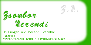 zsombor merendi business card